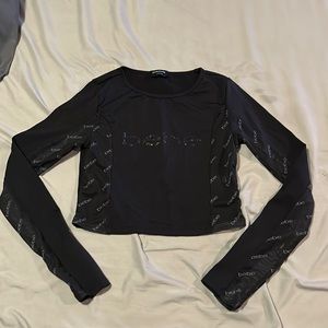 Bebe cropped top, used once